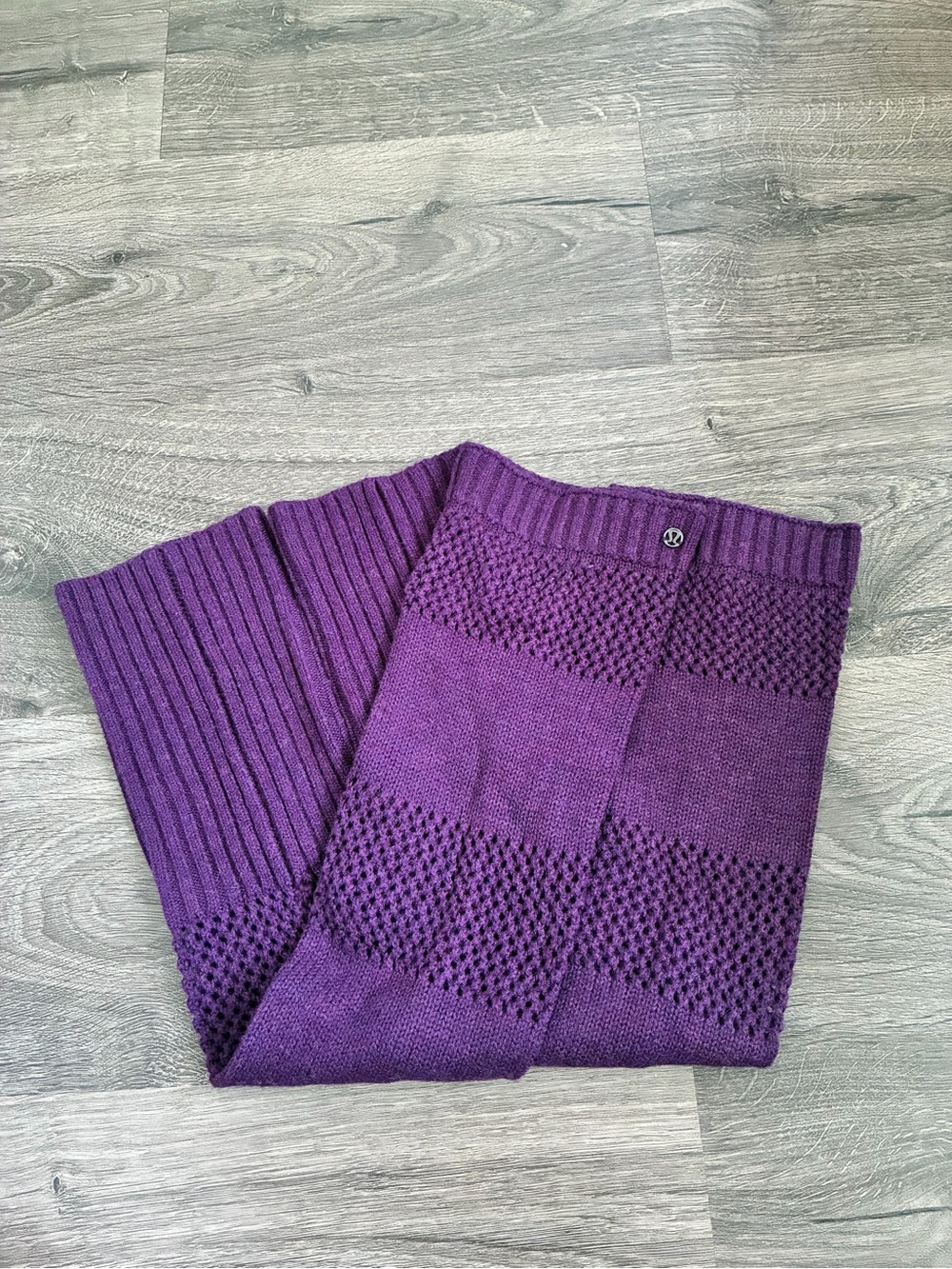 lululemon athletica Purple Knit Leg Warmer